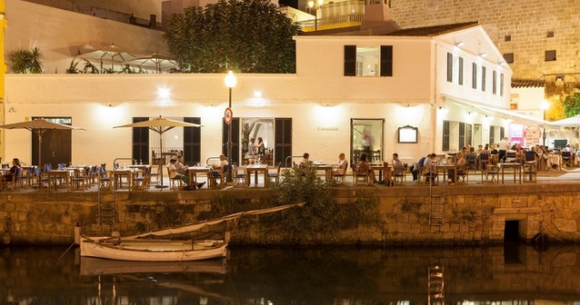 Cenando en Ciutadella