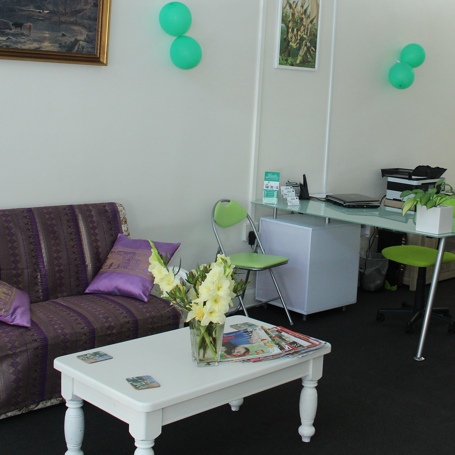 Reception and customer lounge Jade Wanganui