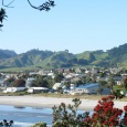 Waihi Beach looking towards the surf club