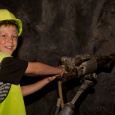 Gold Discovery centre in Waihi - have a go at drilling