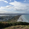 looking north down Waihi Beach from Bowentown