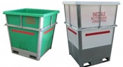 steel framed bins