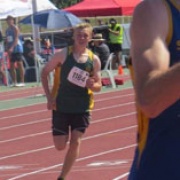 Travis Bayler at NZSS Athletics Champs, 400 mtr senior boys race - 6th in NZ!