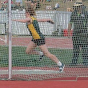 Sophie Andrews at NZSS Athletics Champs, Discus throwing.