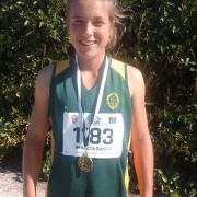 REBECCA BAKER with GOLD MEDAL.