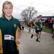 Rebecca Baker winner of the annual Wanganui Round the Bridges 5km fun run.