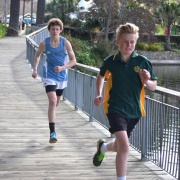 'Round the Lake Relay' at Virginia Lake, 11/9/17.