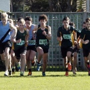 WHS got to sweep the board in the senior version of the boys race with Liam Jones, Connor Munro & Travis Bayler taking the podium spots, WSS Cross Country, 25/5/17.