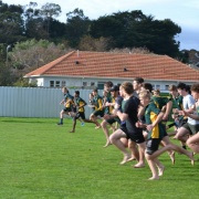 WHS Cross Country 1st place winners: Y9 Girls - Paris Munro, Y9 Boys - Blair Gowan, Jnr Girls - Rebecca Baker, Jnr Boys - Ethan Cox, Snr Girls - Monique Cleeve, Snr Boys - Liam Jones; Springvale Park 16/5/17.