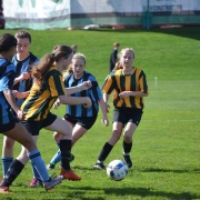 Inter-school clash with Collegiate - Girls 1st XI Football drawing 1-1, 23/8/17.