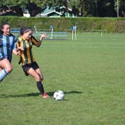 Inter-school clash with Collegiate - Girls 1st XI Football drawing 1-1, 23/8/17.