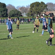Interschool clash with Collegiate - Boys 1st XI Football winning 4-2, 23/8/17.