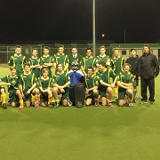WHS boys first 2016 XI team with coach, Langley Atkinson. Making it through the Manawatu Division 1 Secondary School Hockey semifinals, Chronicle 19/8/16.