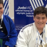 Whanganui brothers Callaghan & KEIGHTLEY WATSON (right) are GOLDEN BOYS of Open Int Judo Comp. KEIGHTLEY won GOLD in Cadet plus 90kg grade & went on to take GOLD in the Young Men's plus 100kg div, Chron 16/8/16.