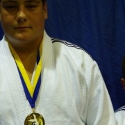  KEIGHTLEY (left) & Callaghan Watson of the Wanganui Judo Club continued their success across the Tasman with GOLD medals, Int Open Tourn in QLD, March 2016.