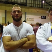 KEIGHTLEY WATSON (right) wins GOLD at the ACT Int Judo Tourn in Canberrra, Feb 2016.