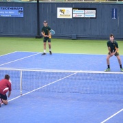 WHS students playing at the Wanganui Tennis Club.