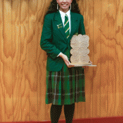 Sophia 'Unga-Cribb - WINNER of Junior English section.