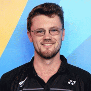 Former student Chris Sharrock, Assistant Coach NZ Junior (U19) badminton team, Chronicle 8/9/18.