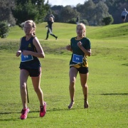 Charlotte Baker (right) finished 3rd Junior girls, WSS Cross Country 24/5/18.