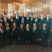 Aon Maadi Cup crew with the Principal before leaving for Twizel, March 2018.
