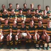  1st XV Rugby Team with coach Bryn Parry; Winter Tournament week 3-7 September 2018.