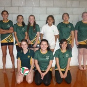 Junior B Girls Volleyball Team - Whanganui schools comp at Jubilee Stadium, 4/4/18.