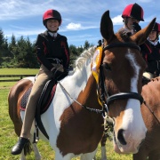 Aliesha Waghorn on Starfire; 3rd individually overall in her Category out of 38 riders & 3rd in the pairs with Abbey Peters from St Annes; NI Showhunter Team Champs in Foxton 28-30 September 2018.  