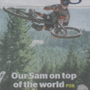 Our Sam on top of the world!! WINNING WORLD TITLE!!  Chronicle 22/8/18.