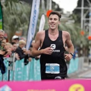 Ex WHS athlete Nick Berry crossed the marathon finish line with a smile on his face WINNING his very 1ST marathon in Tauranga, Chronicle 25/9/18. 
