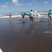 International students Surf Trip, New Plymouth 14/3/18.
