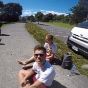 International students Surf Trip, New Plymouth 14/3/18.