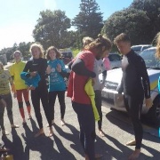 International students Surf Trip, New Plymouth 14/3/18.