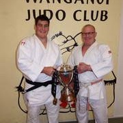  Keightley reunites uncle Wayne with the NZ Senior Open Weight Champs Cup, a trophy he won eight times, the last in 1996.