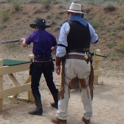 Bradley McDowell at NZ Cowboy Action Shooting Champs, Nov 2017. Photo / Pistol NZ website.