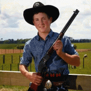 WORLD'S TOP KID COWBOY! BRADLEY MCDOWELL wins World's Top Junior Cowboy title in New Mexico, Chronicle 14/7/18. Photo / Bevan Conley.