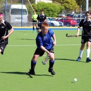 With seven goals in two games, WHS student Blake Hoskin is top scorer for the Whanganui boys at their National U15 Hockey champs in Dunedin, Chronicle 3/10/18.