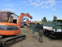 Second side of carriage being put into place