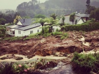 Major land slide on the job