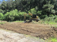 Crane pad area cleared.