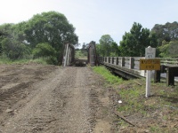 Track cleared Waikino end of Waitekauri Bridge.
