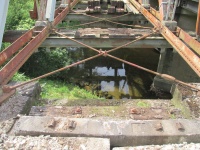 Waikino end existing abutment.