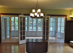 Dining Room After Wallpaper Removal, Paint & New Fixtures