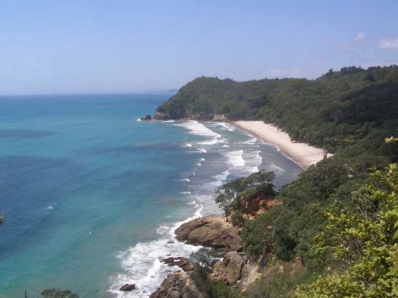 Homunga looking down to Orakawa Bay